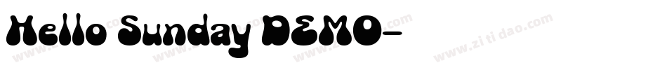 Hello Sunday DEMO字体转换
